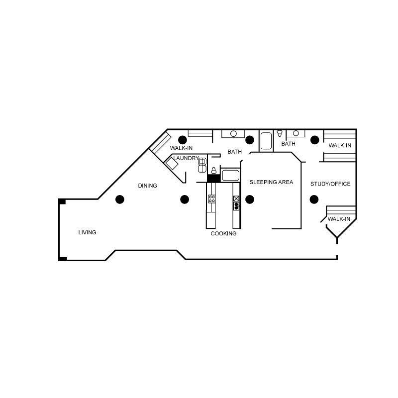 Floor plan layout diagram for c30